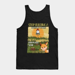 STOP BUILDING A SPACESHIP TO MARS AND PLANT SOME DAMN TREES Tank Top